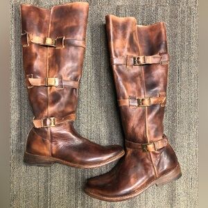 Bed Stu Brown Leather Winter Boots